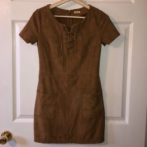 Hollister suede dress
